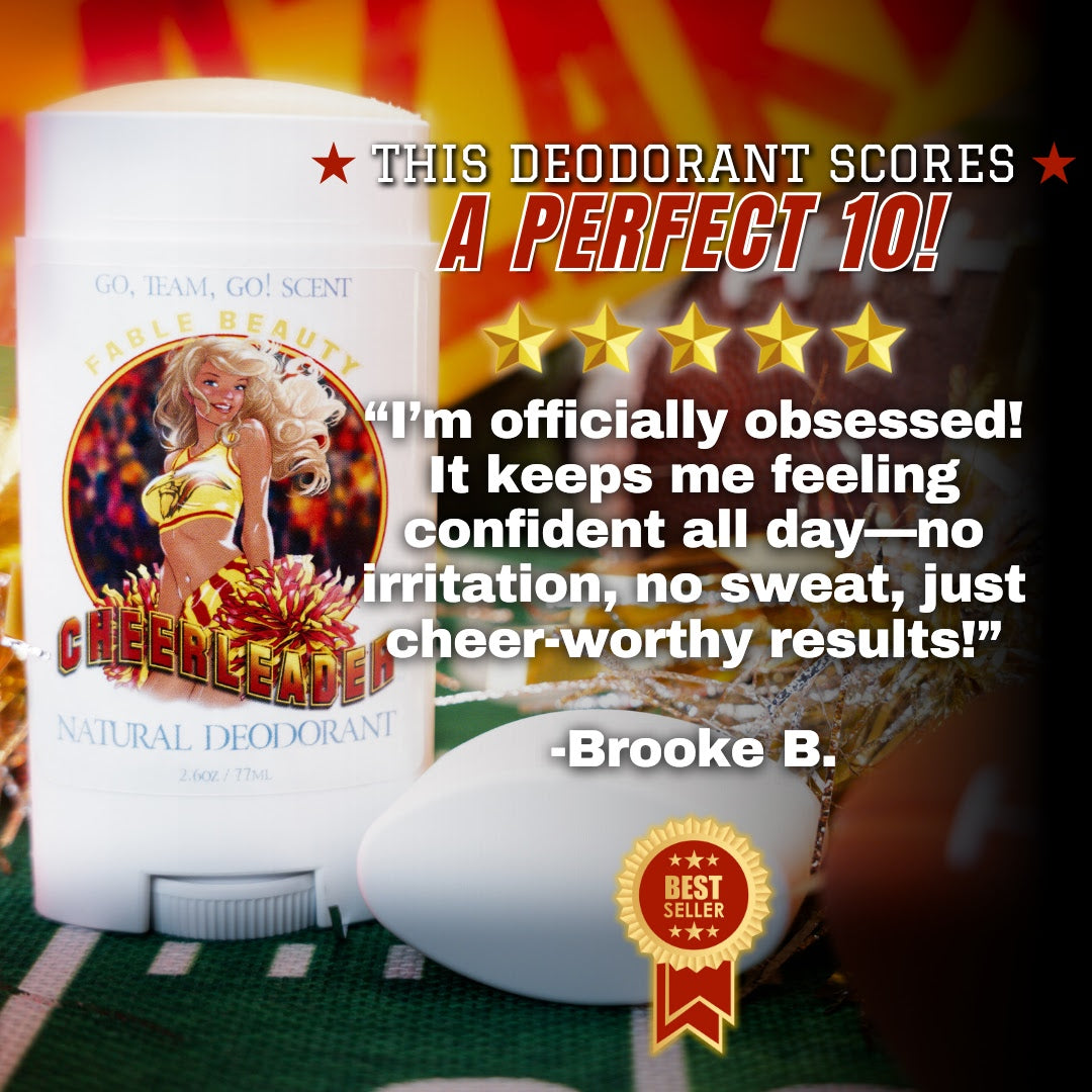 The Cheerleader - Fragrance & Function Duo - Juicy Mandarin, Honeysuckle Buds, and Gentle Sandalwood