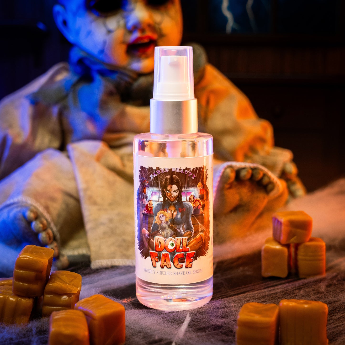 Doll Face - Shave Oil Serum - Butterscotch Candies, Decadent Caramel, Flaky Sea-Salt