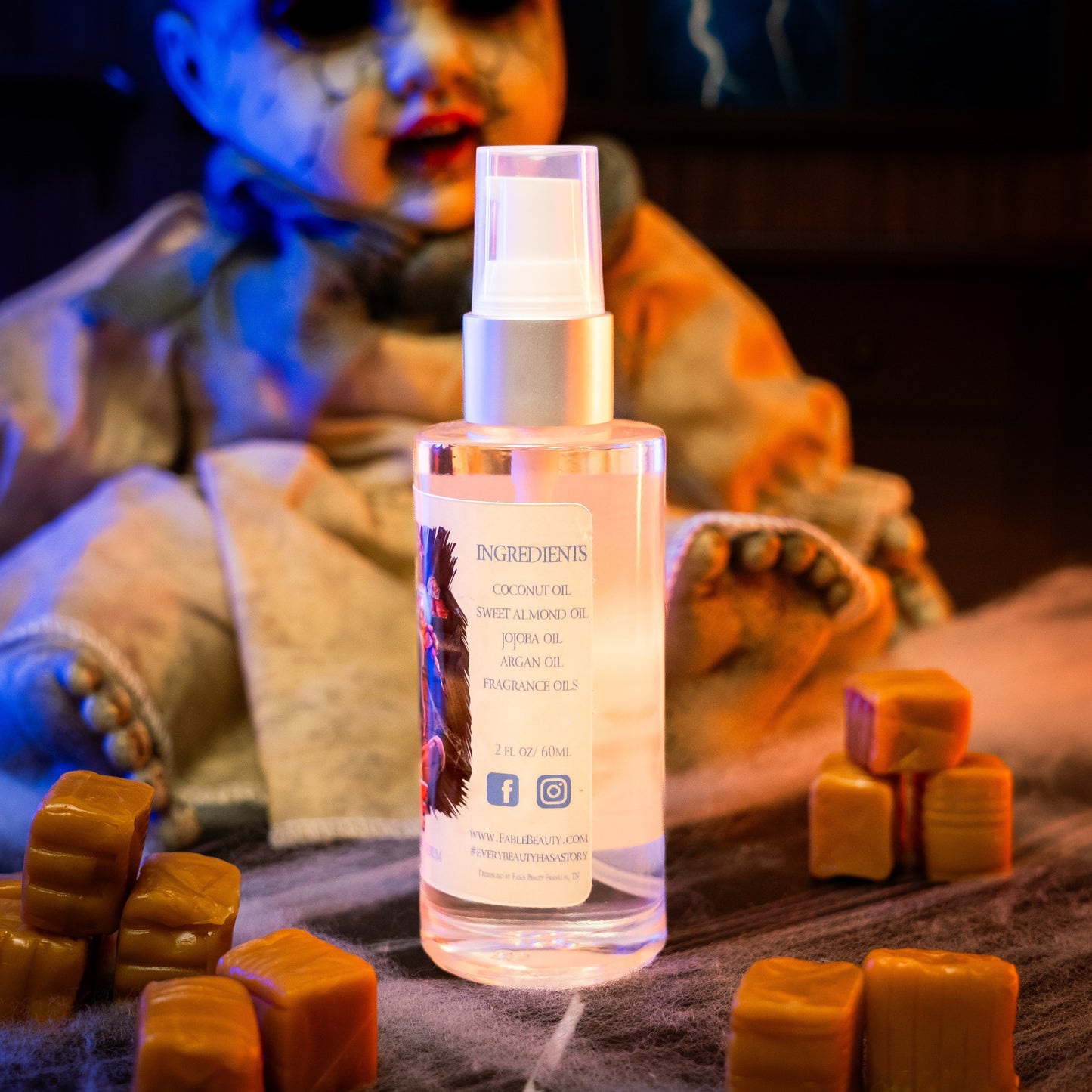 Doll Face - Shave Oil Serum - Butterscotch Candies, Decadent Caramel, Flaky Sea-Salt