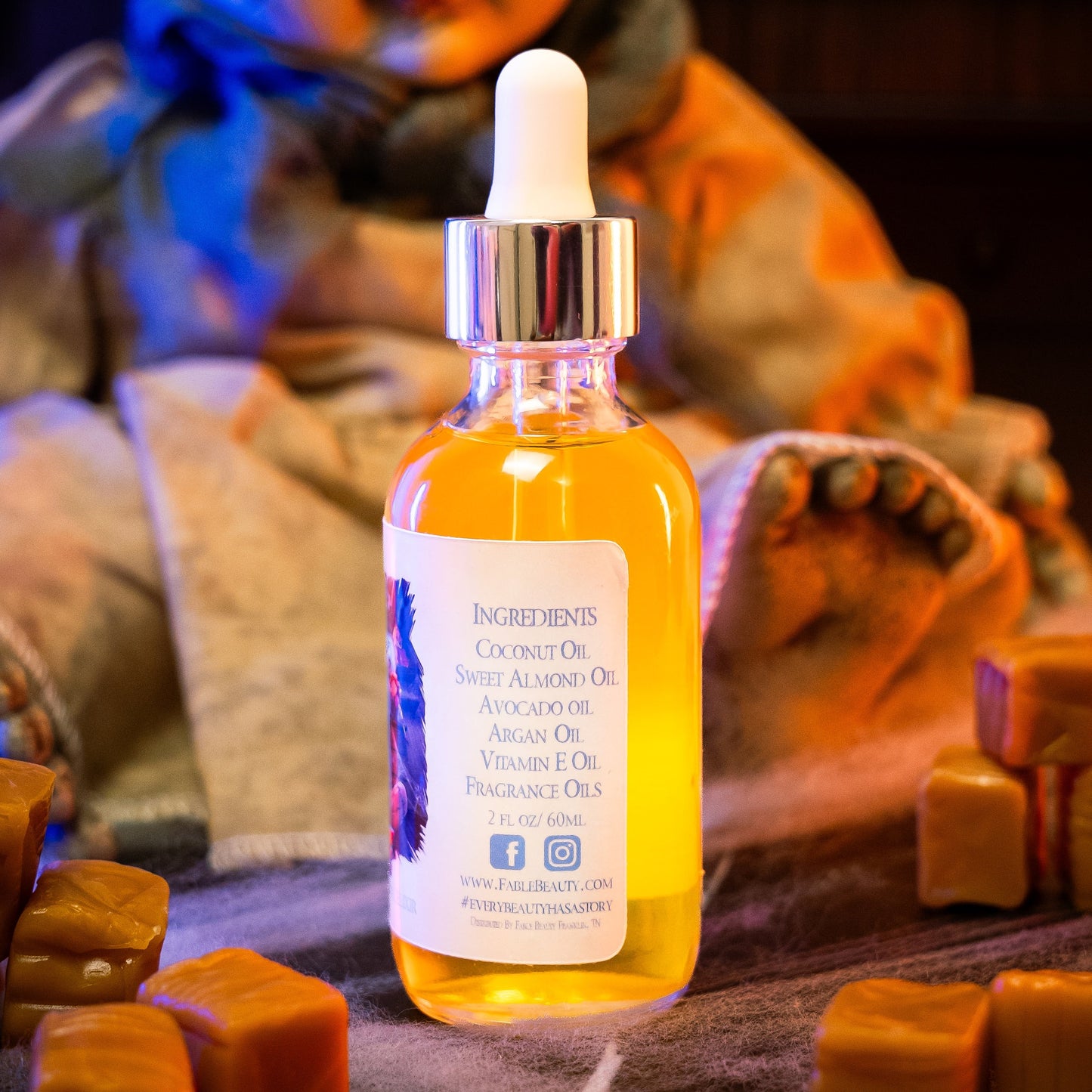 Doll Face - Hair Oil Elixir - Butterscotch Candies, Decadent Caramel, Flaky Sea-Salt