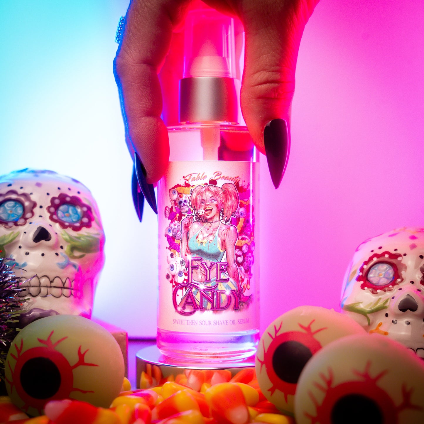 Eye Candy - Shave Oil Serum - Sour Gummies, Caramel Apples, Lemon Drops