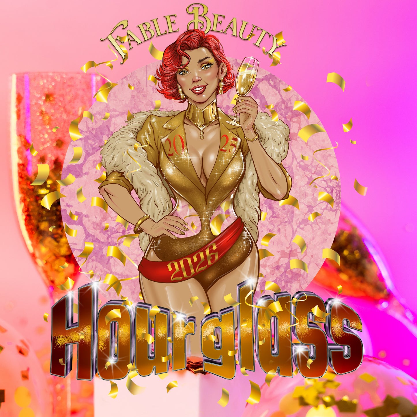 Hourglass - Polish & Pamper Duo - Bubbling Champagne, Tart Red Berries, Orange Zest