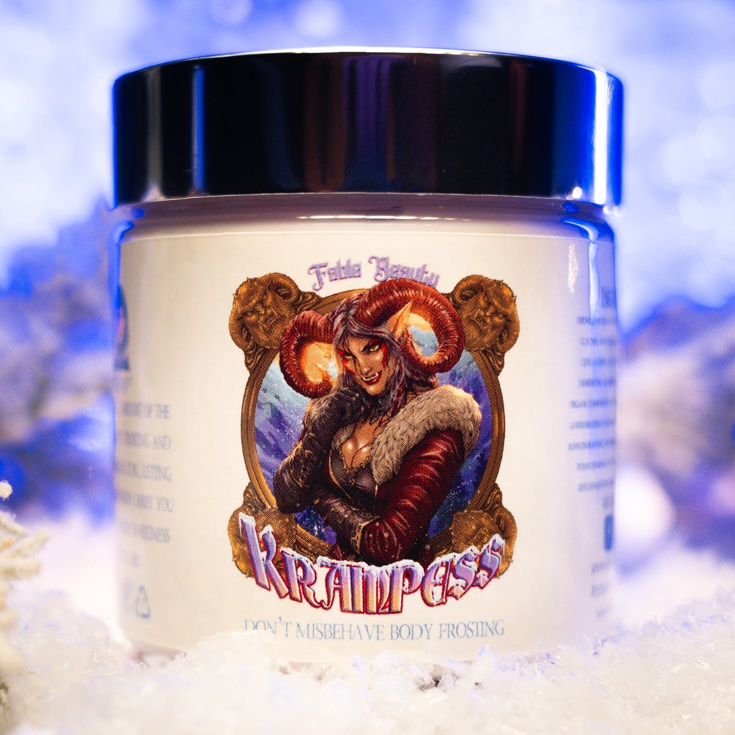 Krampess - Body Frosting - Dark Evergreens, Winter Berries, Icy Musk, Snow Covered Peaches