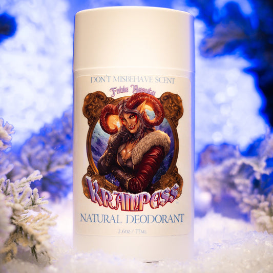 Krampess - Natural Deodorant - Dark Evergreens, Winter Berries, Icy Musk, Snow Covered Peaches