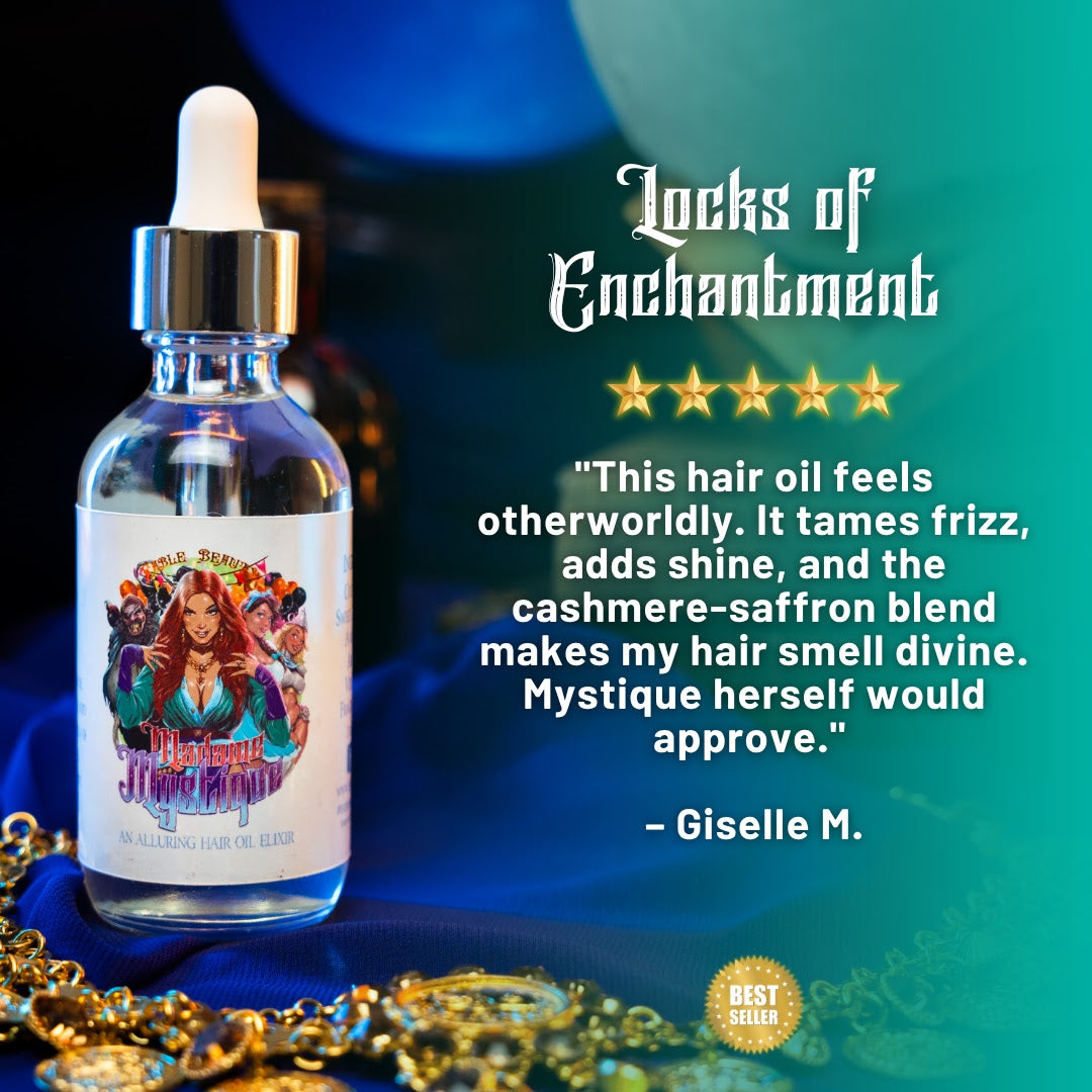 Madame Mystique - Hair Oil Elixir - Silky Cocoa Butter, Luxe Cashmere, Enchanting Saffron