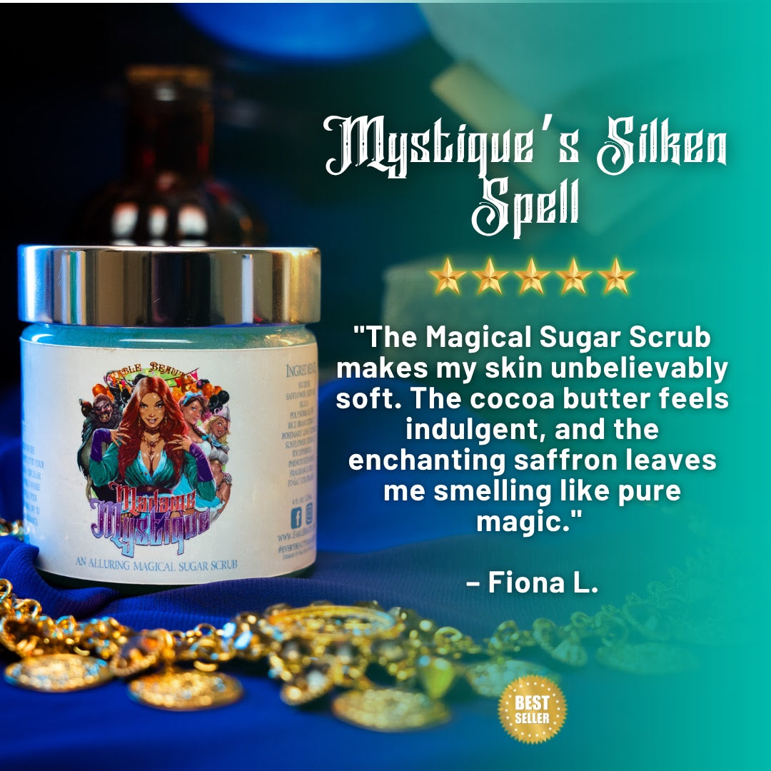 Madame Mystique - Magical Sugar Scrub - Silky Cocoa Butter, Luxe Cashmere, Enchanting Saffron