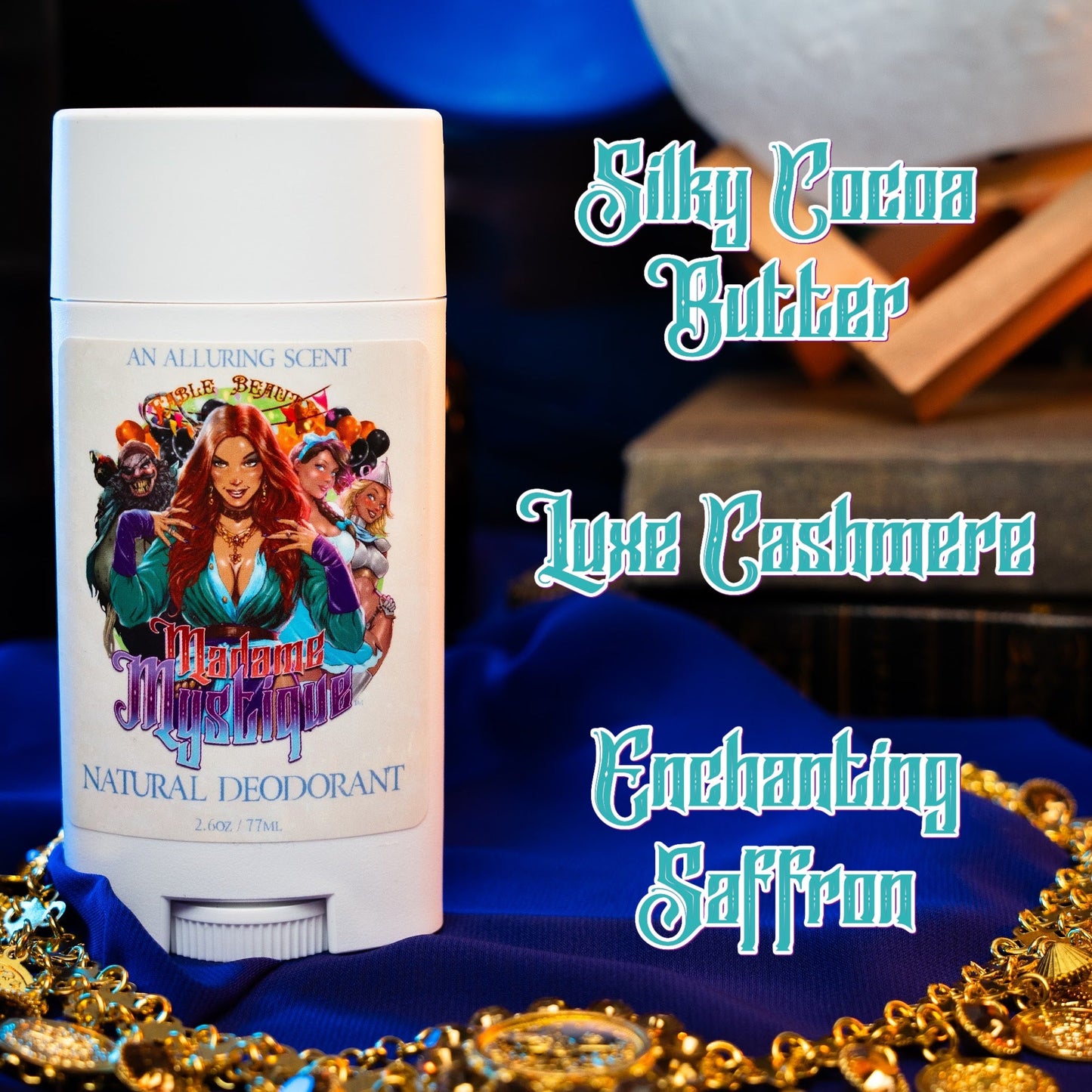 Madame Mystique - Natural Deodorant - Silky Cocoa Butter, Luxe Cashmere, Enchanting Saffron