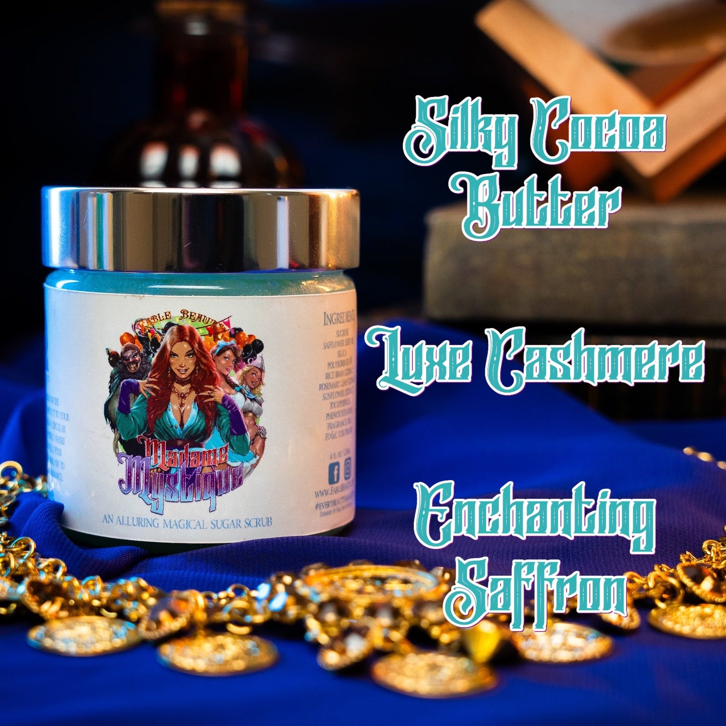 Madame Mystique - Magical Sugar Scrub - Silky Cocoa Butter, Luxe Cashmere, Enchanting Saffron