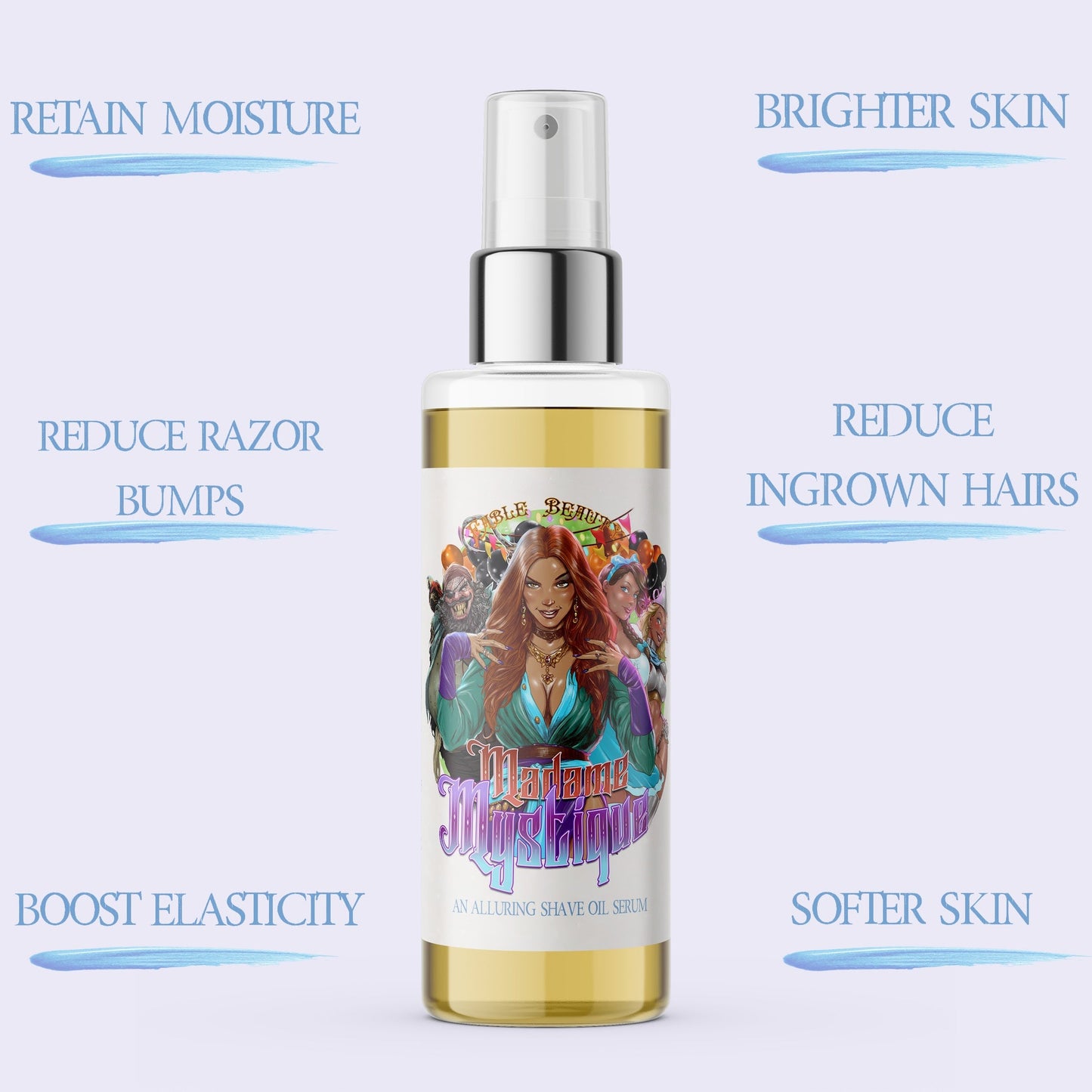 Madame Mystique - Shave Oil Serum - Silky Cocoa Butter, Luxe Cashmere, Enchanting Saffron