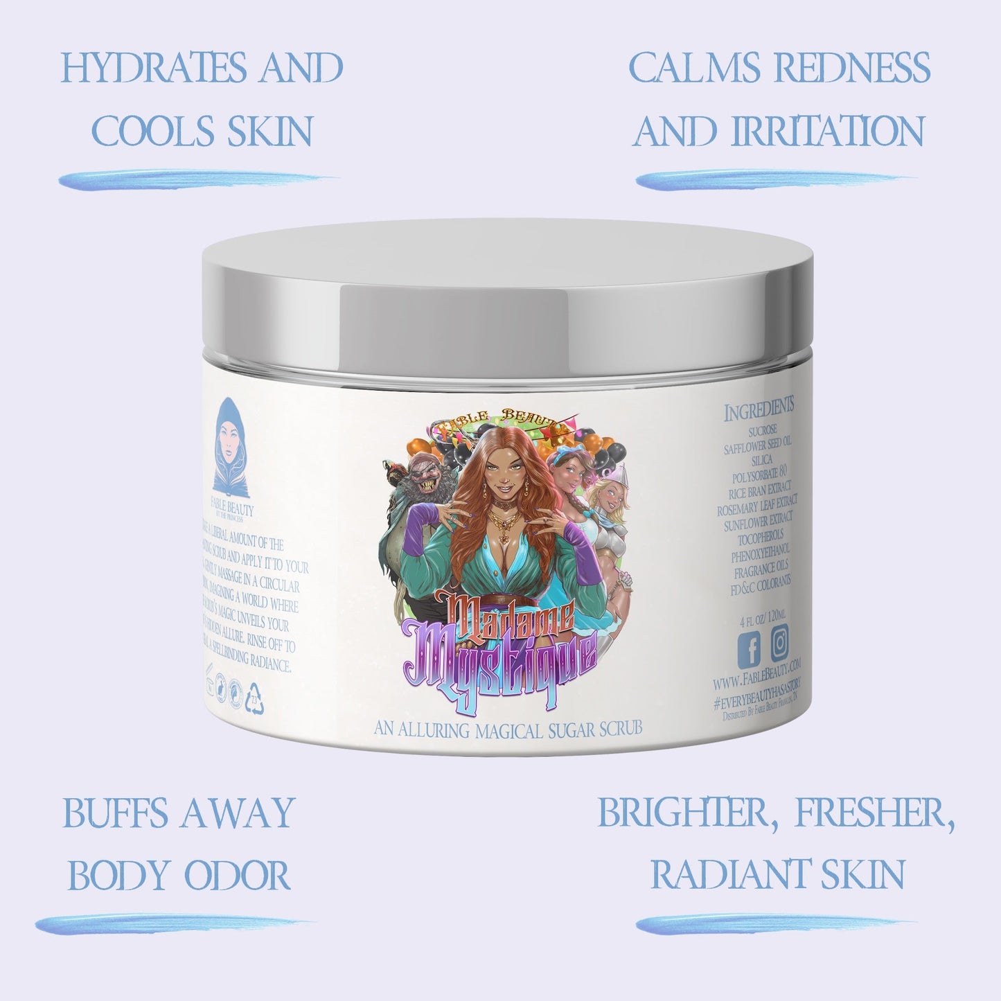 Madame Mystique - Magical Sugar Scrub - Silky Cocoa Butter, Luxe Cashmere, Enchanting Saffron