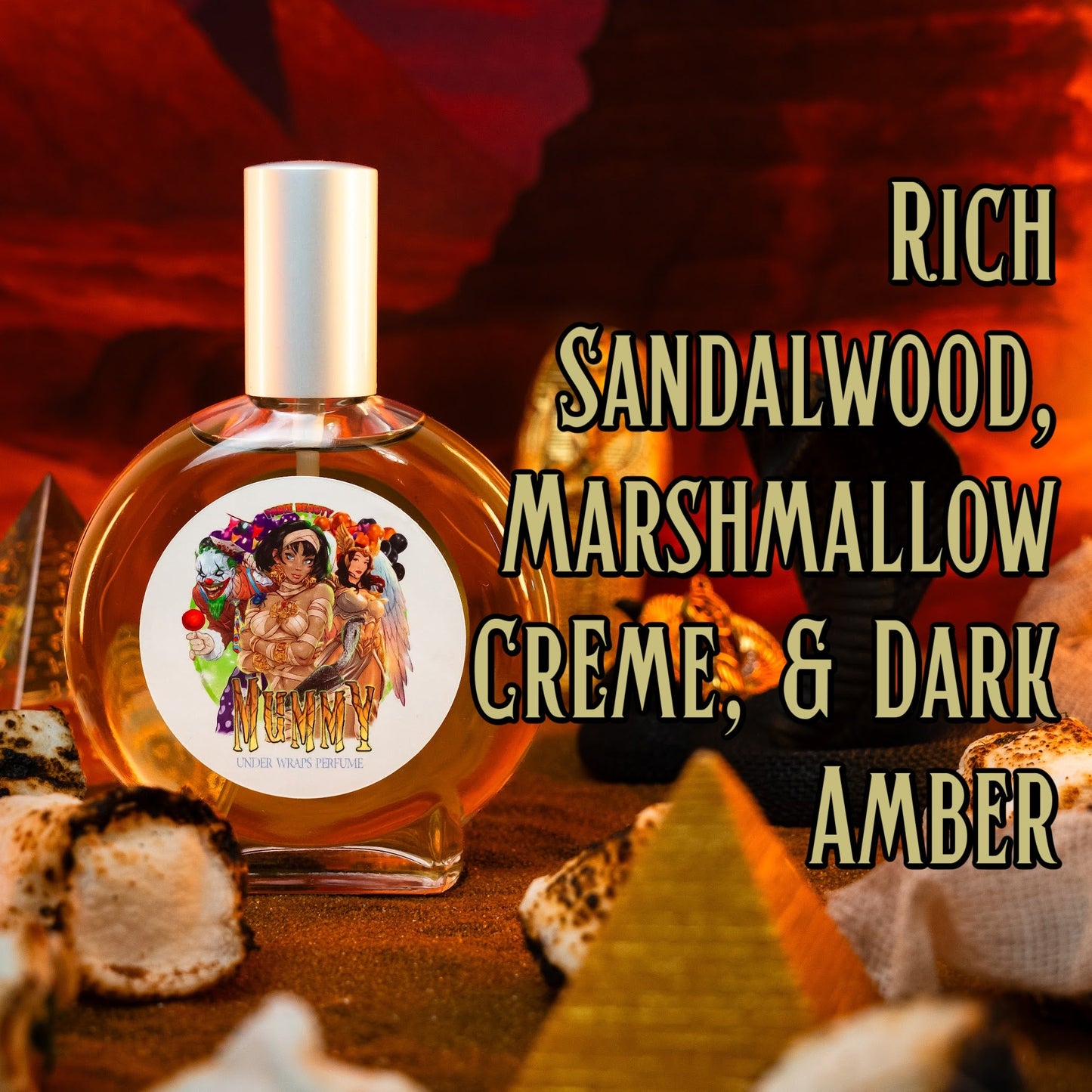 The Mummy - Perfume - Rich Sandalwood, Marshmallow Crème, Dark Amber
