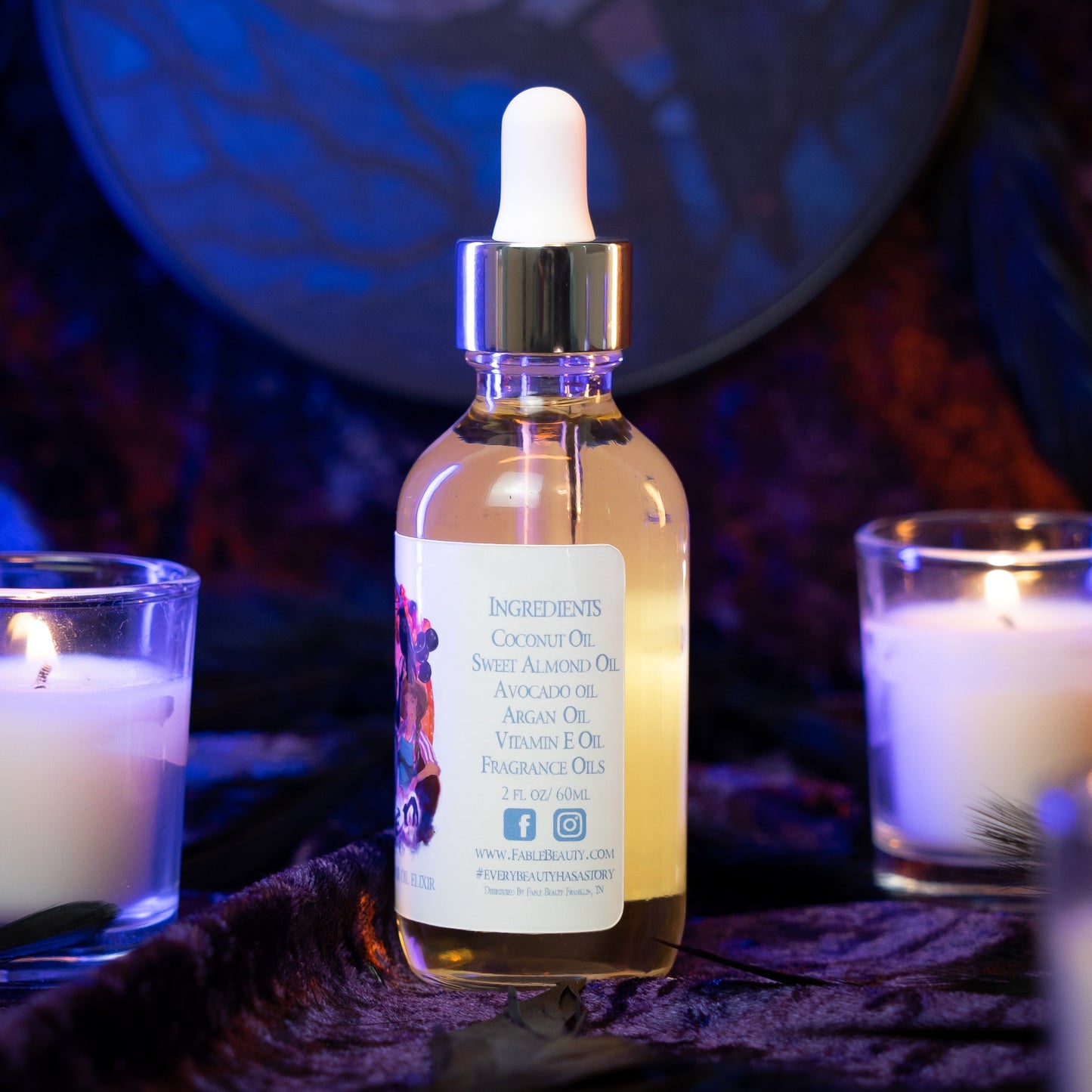 Raven - Hair Oil Elixir - Fresh Gingerbread, Bourbon Soaked Vanilla, Sugary Icing