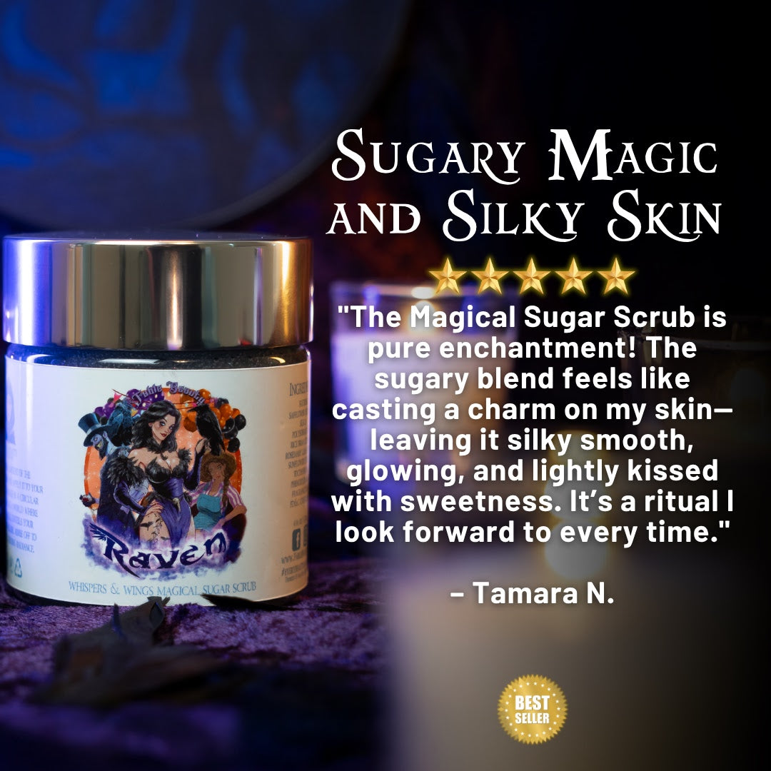Raven - Magical Sugar Scrub - Fresh Gingerbread, Bourbon Soaked Vanilla, Sugary Icing