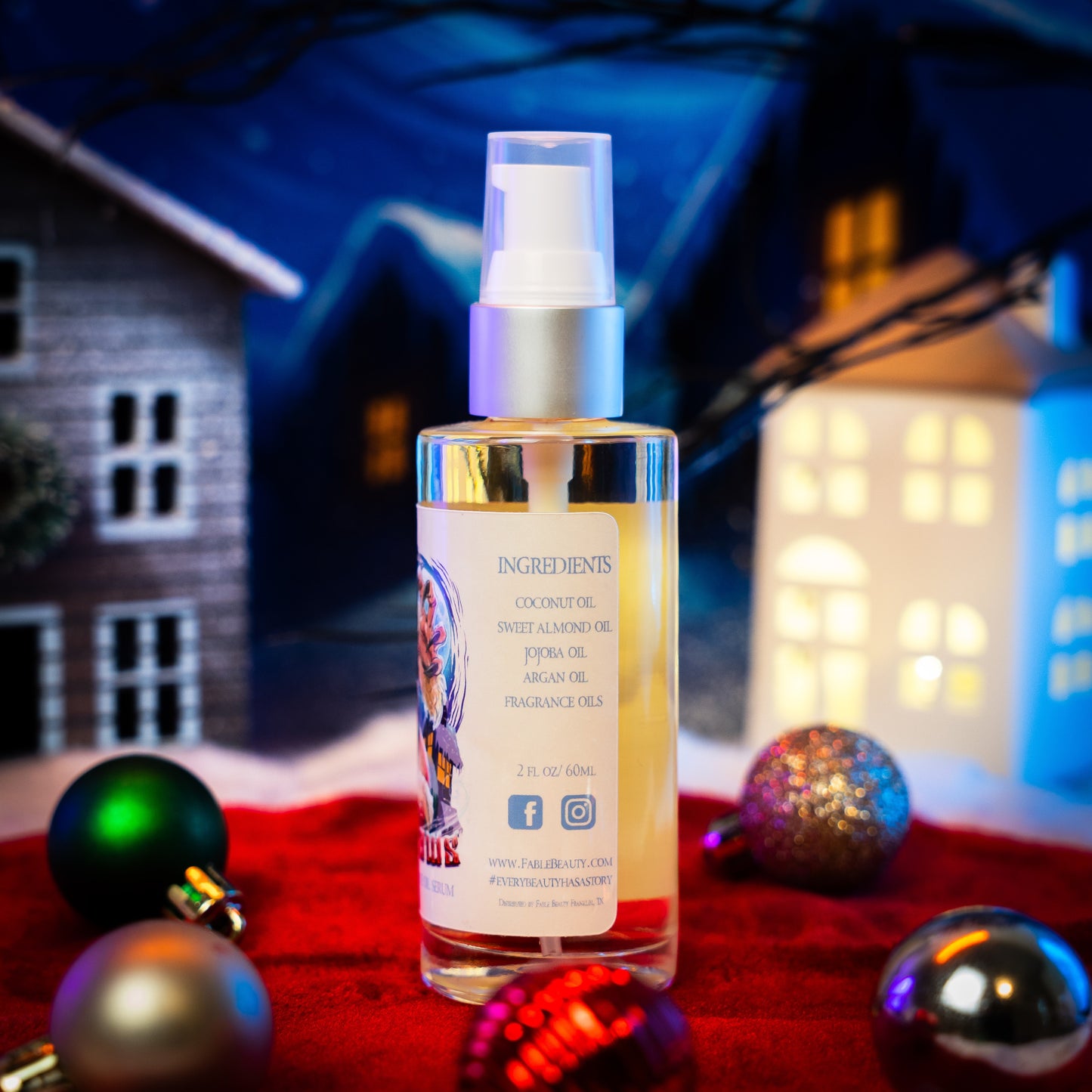 Sandy Claws - Shave Oil Serum - Warm Pumpkin Spice, Creamy Peppermint, Cozy Warm Vanilla