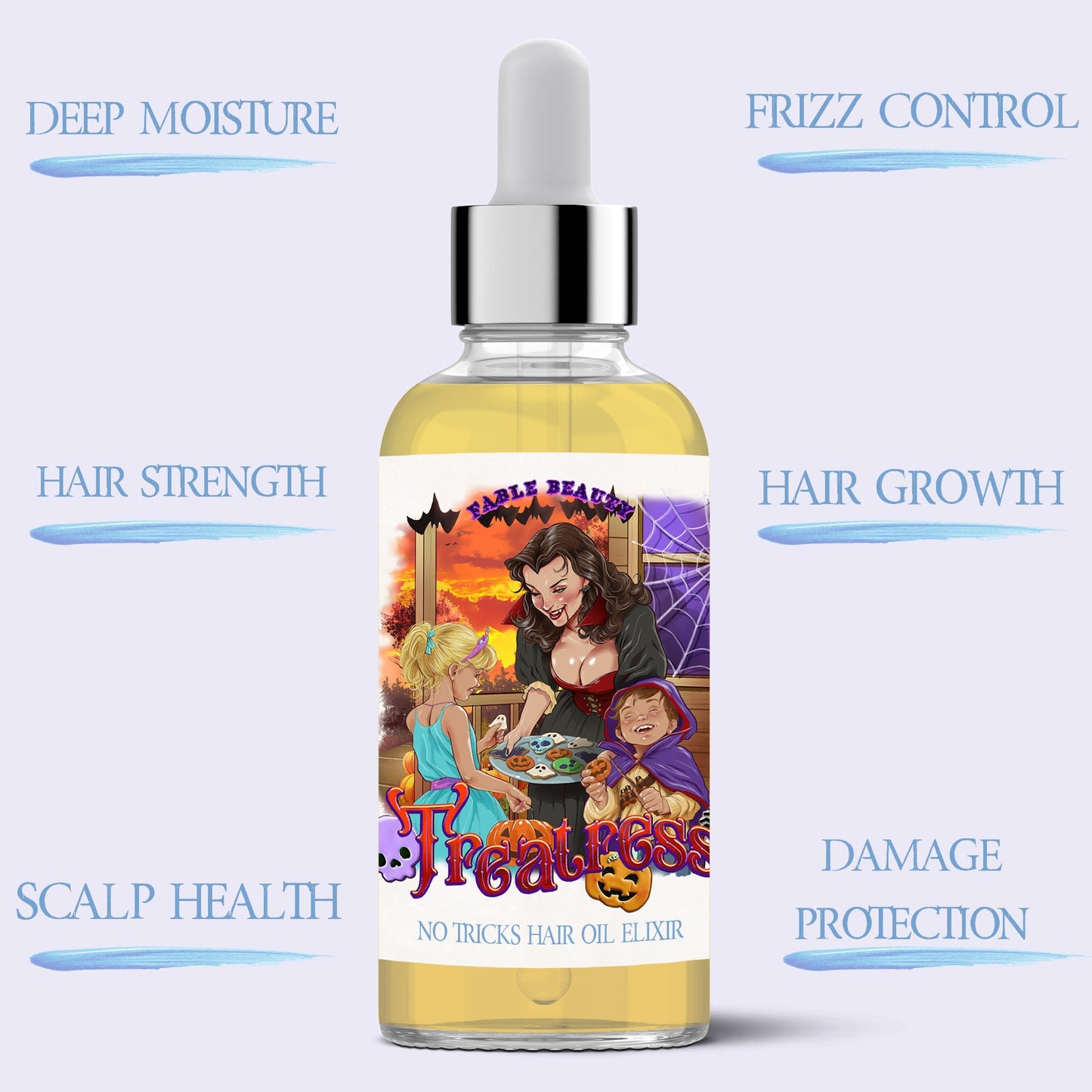 Treatress - Hair Oil Elixir - Cinnamon Sugar Cookies, Vanilla Extract, Warm Nutmeg