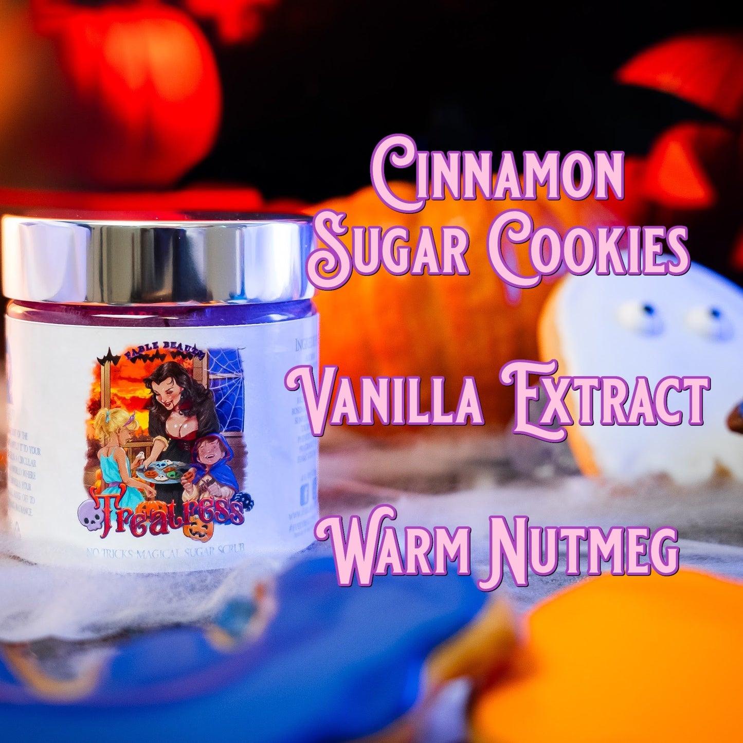 Treatress - Magical Sugar Scrub - Cinnamon Sugar Cookies, Vanilla Extract, Warm Nutmeg