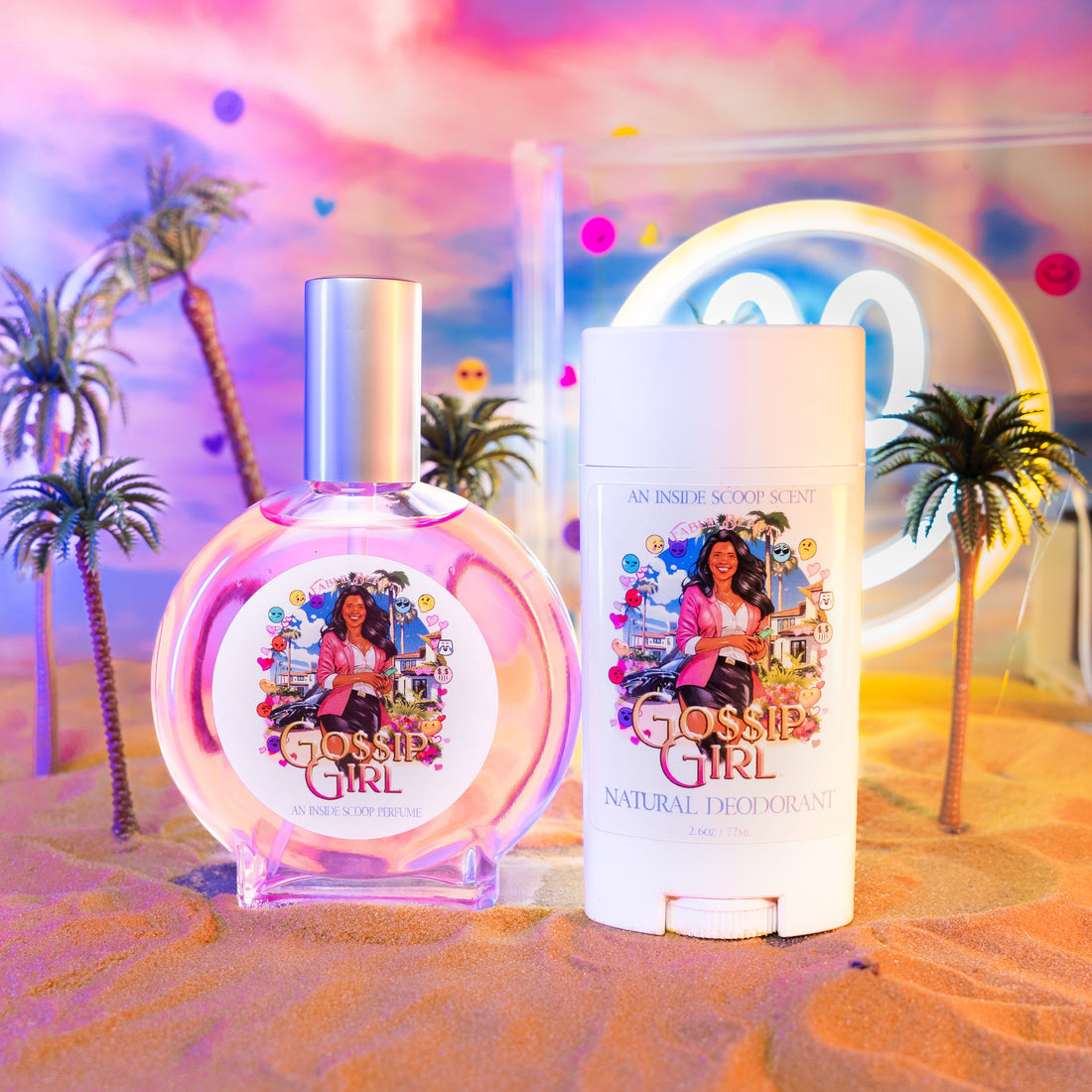 Gossip Girl Citrus Scandal Fragrance & Function Duo with perfume and natural deodorant