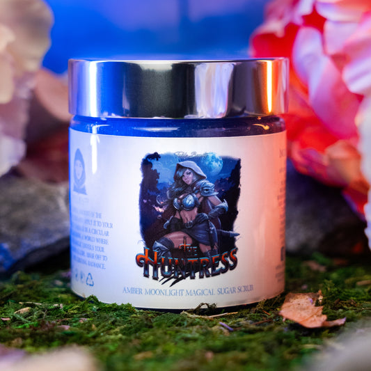 The Huntress Amber Moonlight magical sugar scrub jar