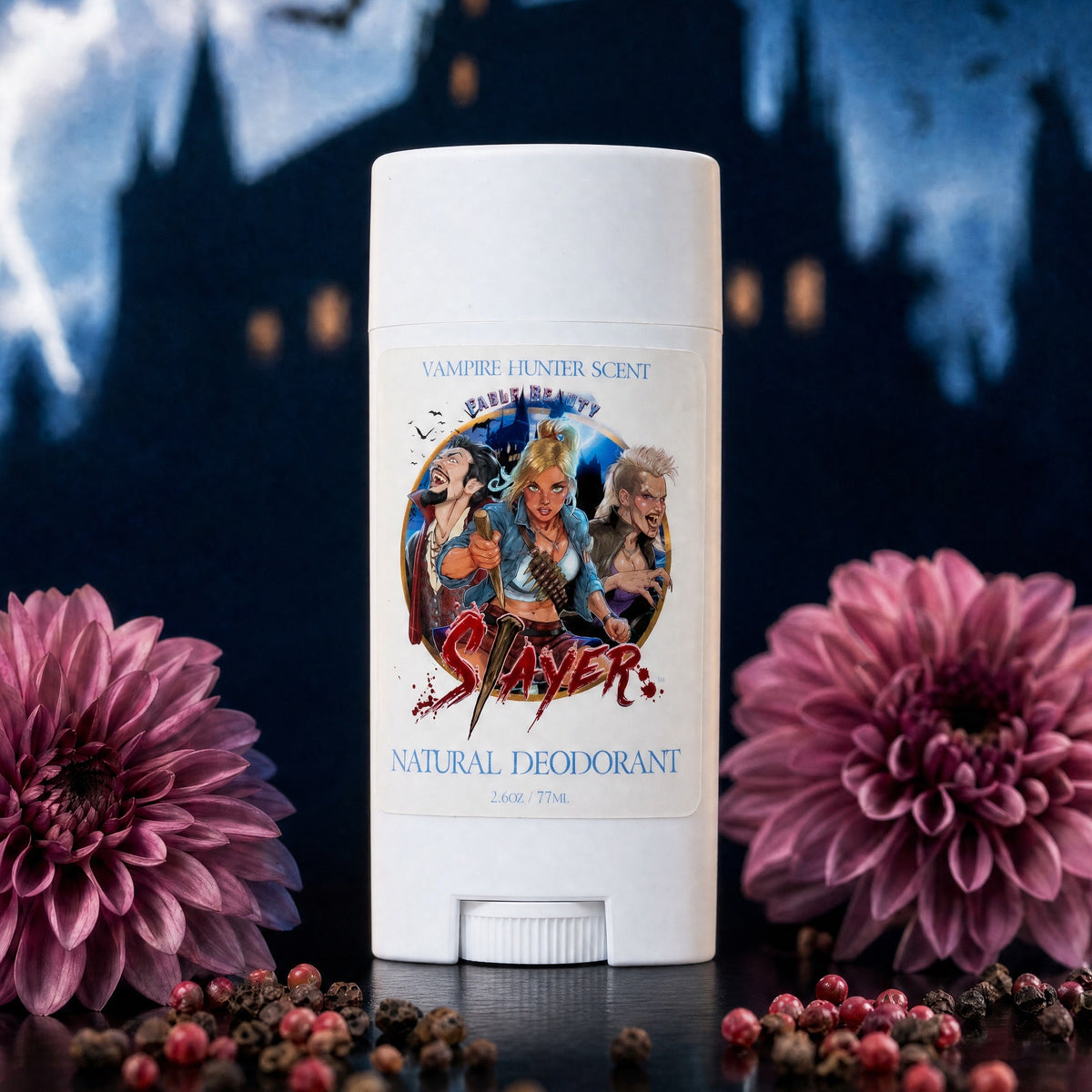 Slayer - Natural Deodorant - Blood-Kissed Dahlia, Piercing Pink Pepper, Decadent Almond Cream