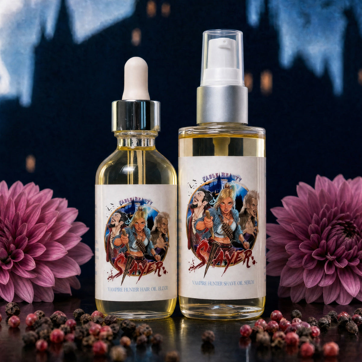 Slayer - Razor and Radiance Duo - Blood-Kissed Dahlia, Piercing Pink Pepper, Decadent Almond Cream