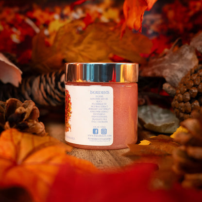 Autumn - Magical Sugar Scrub - Cinnamon Apples, Fallen Leaves, Orange Peel