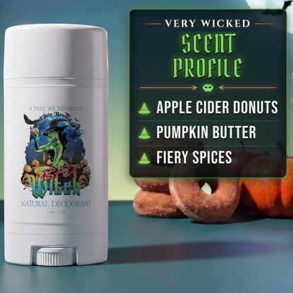 Bad Witch - Natural Deodorant - Apple Cider Donuts, Pumpkin Butter, Fiery Spices