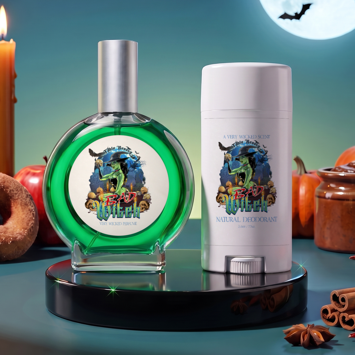 Bad Witch - Fragrance & Function Duo - Apple Cider Donuts, Pumpkin Butter, Fiery Spices