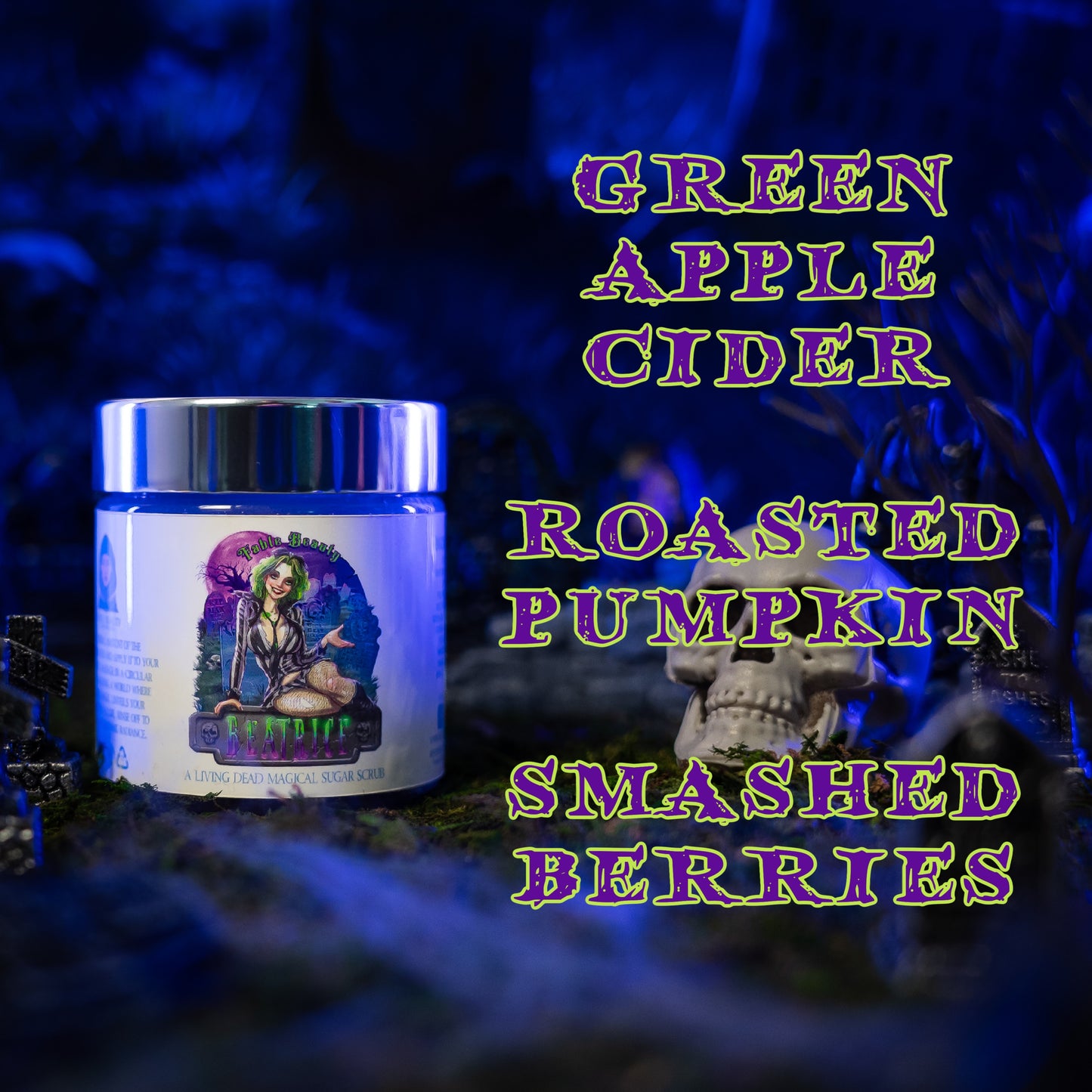 Beatrice - Magical Sugar Scrub - Green Apple Cider, Roasted Pumpkin, Smashed Berries