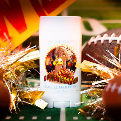 The Cheerleader - Natural Deodorant - Juicy Mandarin, Honeysuckle Buds, and Gentle Sandalwood