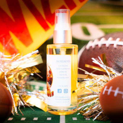 The Cheerleader - Shave Oil Serum - Juicy Mandarin, Honeysuckle Buds, and Gentle Sandalwood