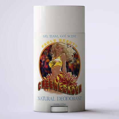 The Cheerleader - Natural Deodorant - Juicy Mandarin, Honeysuckle Buds, and Gentle Sandalwood