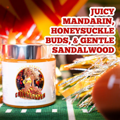 The Cheerleader - Magical Sugar Scrub - Juicy Mandarin, Honeysuckle Buds, and Gentle Sandalwood