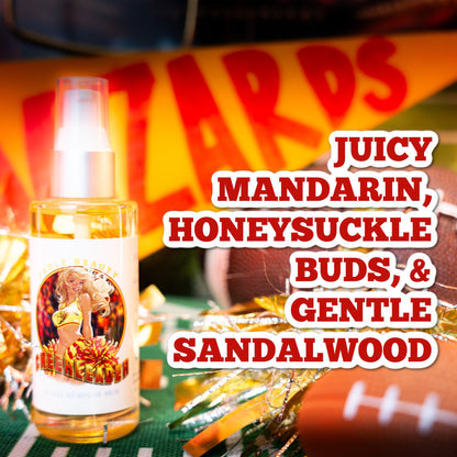 The Cheerleader - Shave Oil Serum - Juicy Mandarin, Honeysuckle Buds, and Gentle Sandalwood