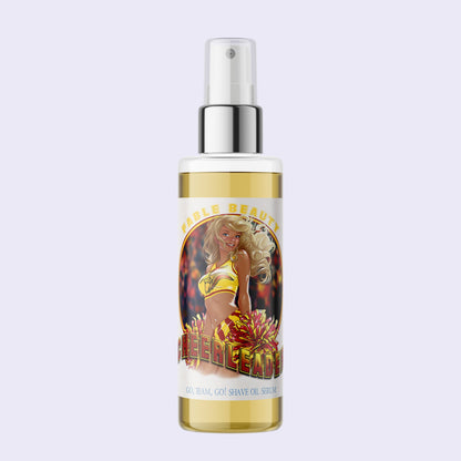 The Cheerleader - Shave Oil Serum - Juicy Mandarin, Honeysuckle Buds, and Gentle Sandalwood