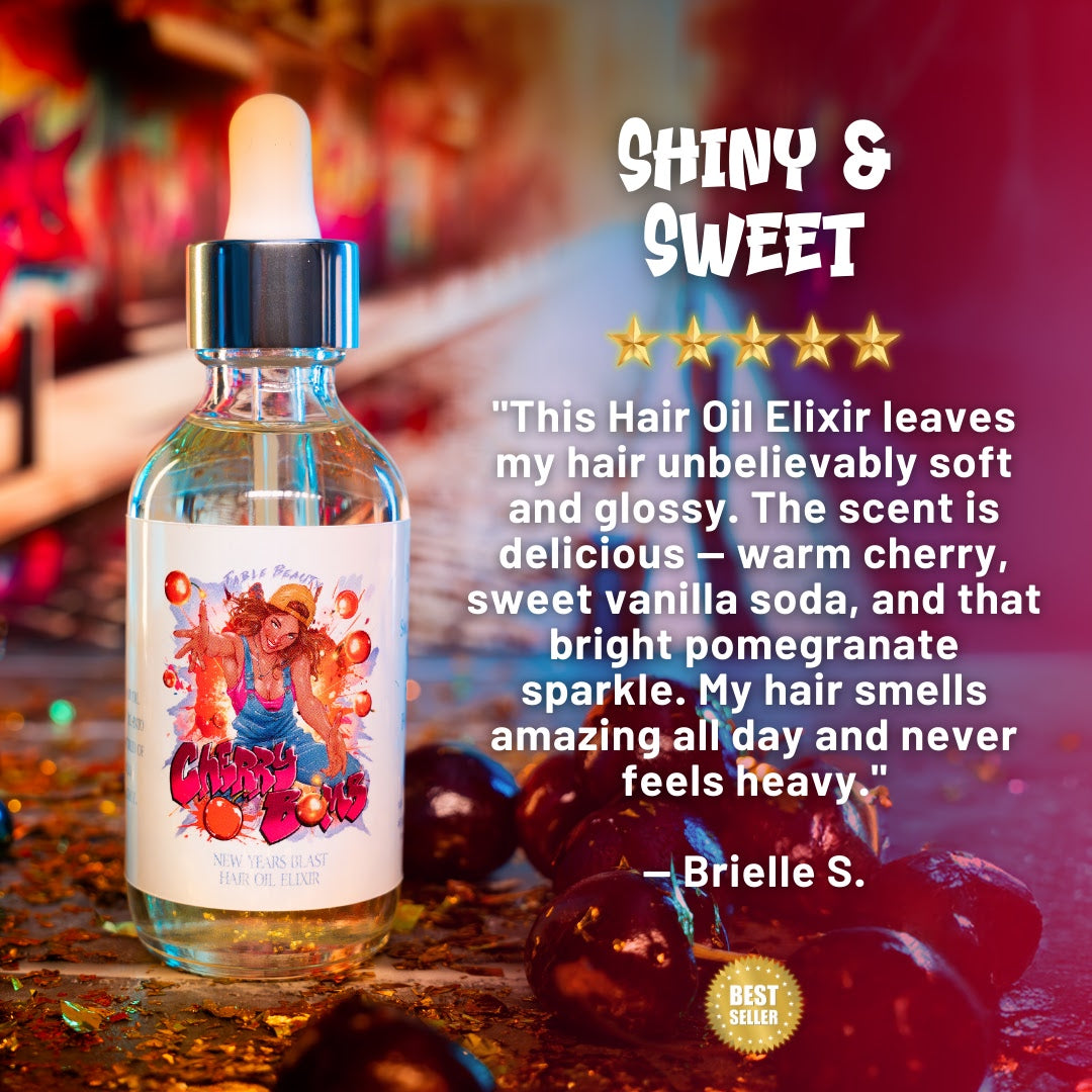 Cherry Bomb - Hair Oil Elixir - Cherry Jubilee, Vanilla Cream Soda, Sparkling Pomegranate