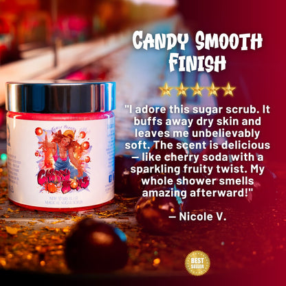 Cherry Bomb - Magical Sugar Scrub - Cherry Jubilee, Vanilla Cream Soda, Sparkling Pomegranate