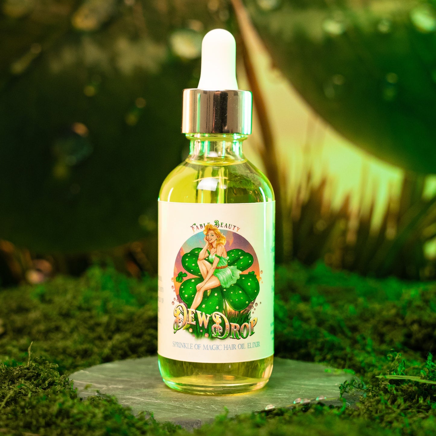 Dewdrop - Hair Oil Elixir - Sweet Honeydew, Dewy Cloverleaf, Fresh Cucumber