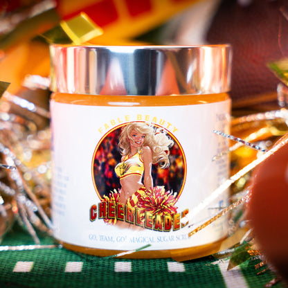 The Cheerleader - Magical Sugar Scrub - Juicy Mandarin, Honeysuckle Buds, and Gentle Sandalwood