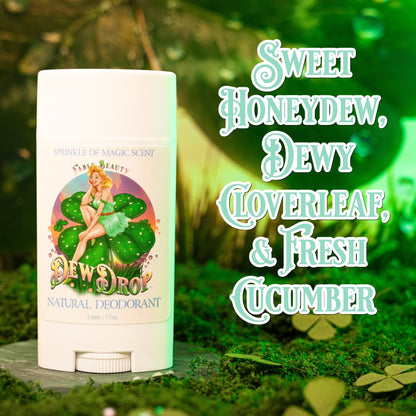 Dewdrop - Natural Deodorant - Sweet Honeydew, Dewy Cloverleaf, Fresh Cucumber