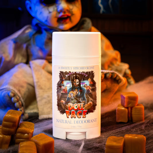Doll Face - Natural Deodorant - Butterscotch Candies, Decadent Caramel, Flaky Sea-Salt