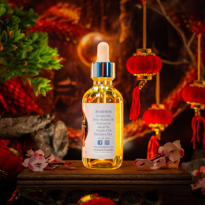 The Dragon - Hair Oil Elixir - Cherry Blossoms, Creamy Cocoa Butter, Soft Cashmere Woods