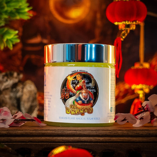 The Dragon - Magical Sugar Scrub - Cherry Blossoms, Creamy Cocoa Butter, Cashmere Woods