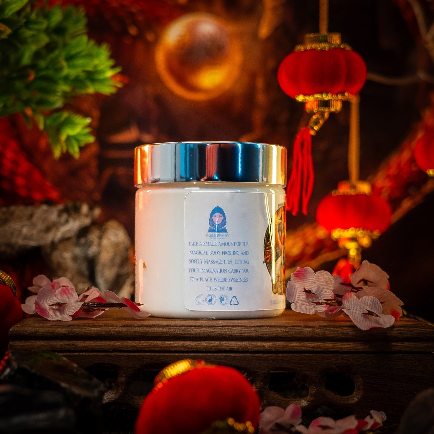 The Dragon - Body Frosting - Cherry Blossoms, Creamy Cocoa Butter, Soft Cashmere Woods