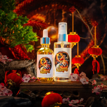The Dragon - Razor and Radiance Duo - Cherry Blossoms, Creamy Cocoa Butter, Cashmere Woods