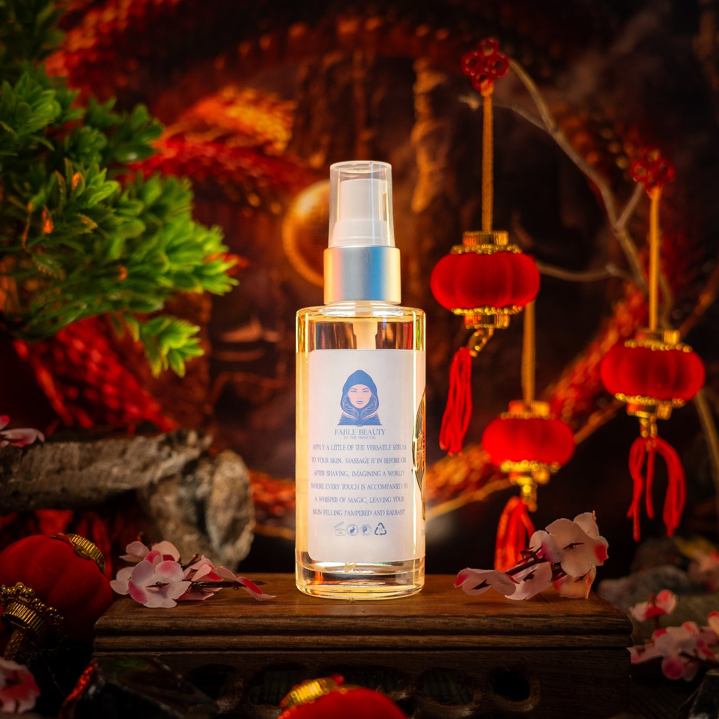 The Dragon - Shave Oil Serum - Cherry Blossoms, Creamy Cocoa Butter, Cashmere Woods