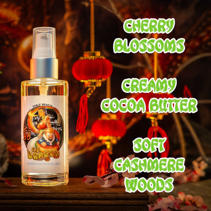 The Dragon - Shave Oil Serum - Cherry Blossoms, Creamy Cocoa Butter, Cashmere Woods