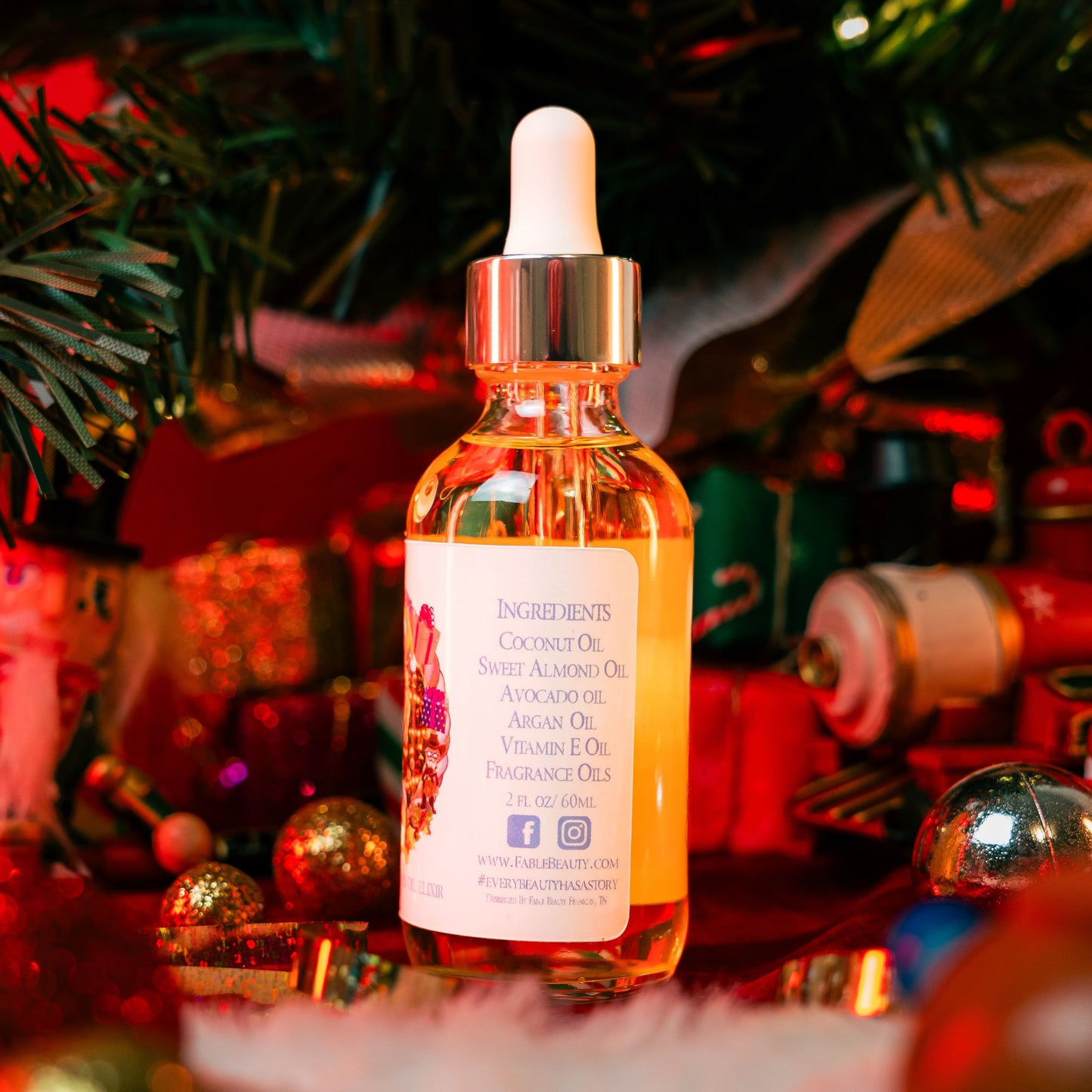 Eve - Hair Oil Elixir - Sugared Strawberries, Warm Apple Cider, Cozy Vanilla Bean