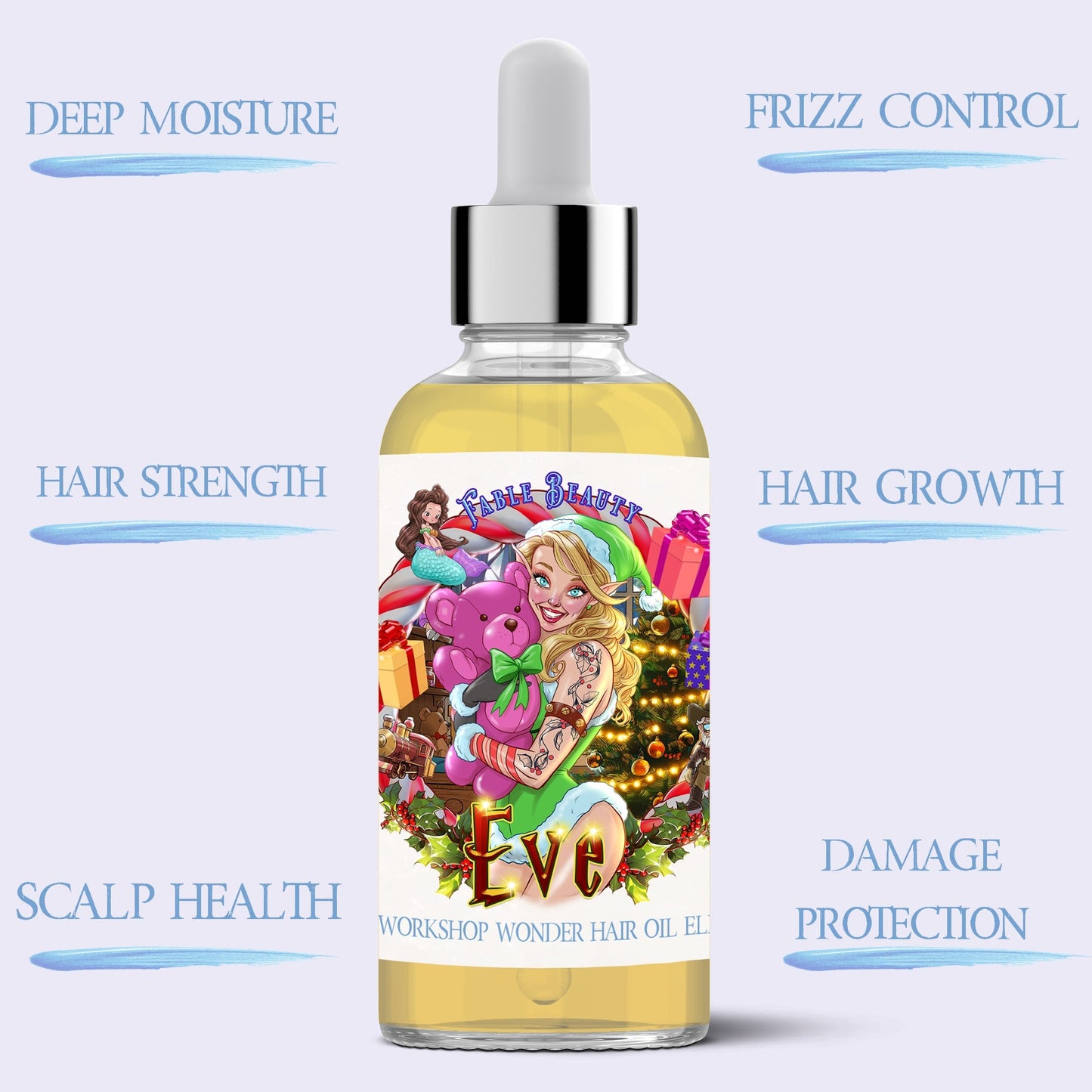 Eve - Hair Oil Elixir - Sugared Strawberries, Warm Apple Cider, Cozy Vanilla Bean