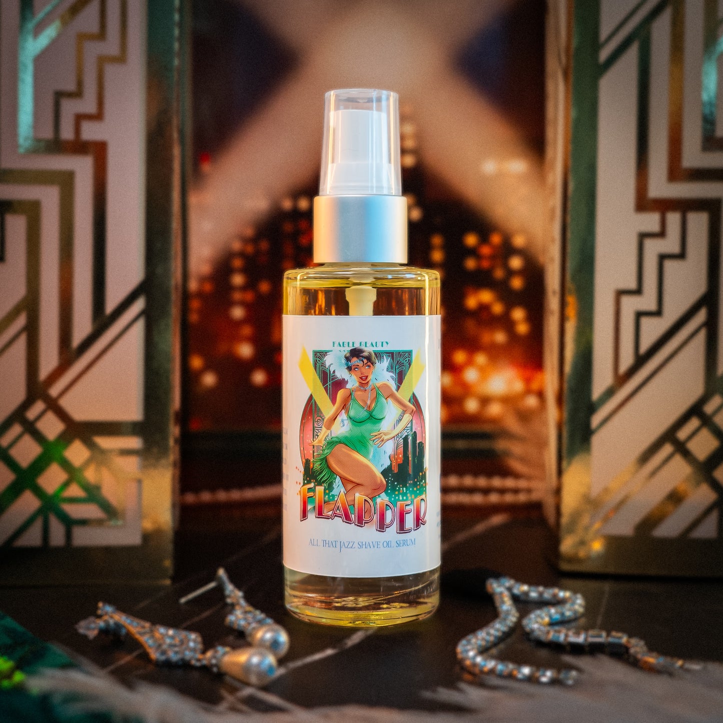 Flapper - Shave Oil Serum - Golden Mimosa Fizz, Rouge Raspberries, Satin Vanilla Cream