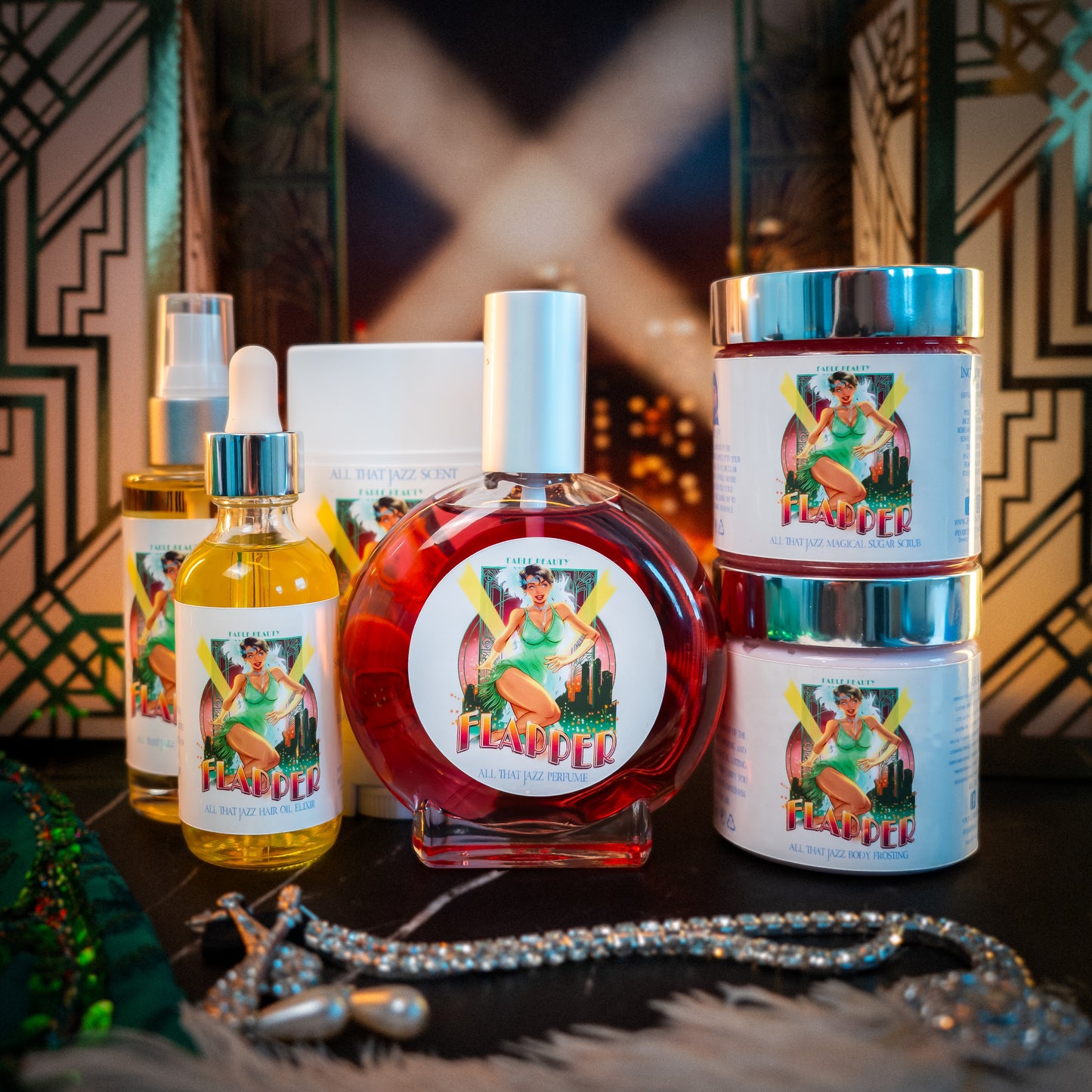 Flapper - Beauty Box - Golden Mimosa Fizz, Rouge Raspberries, Satin Vanilla Cream
